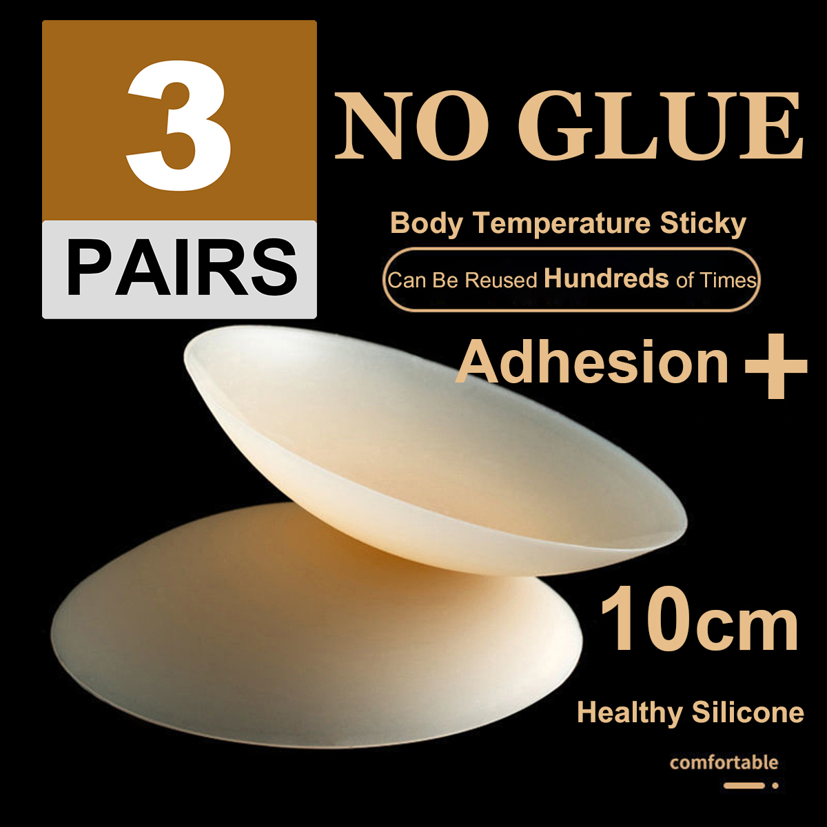 3Pairs No Glue Nipple Cover 10 - Nipple Cover Pasties recension och pris