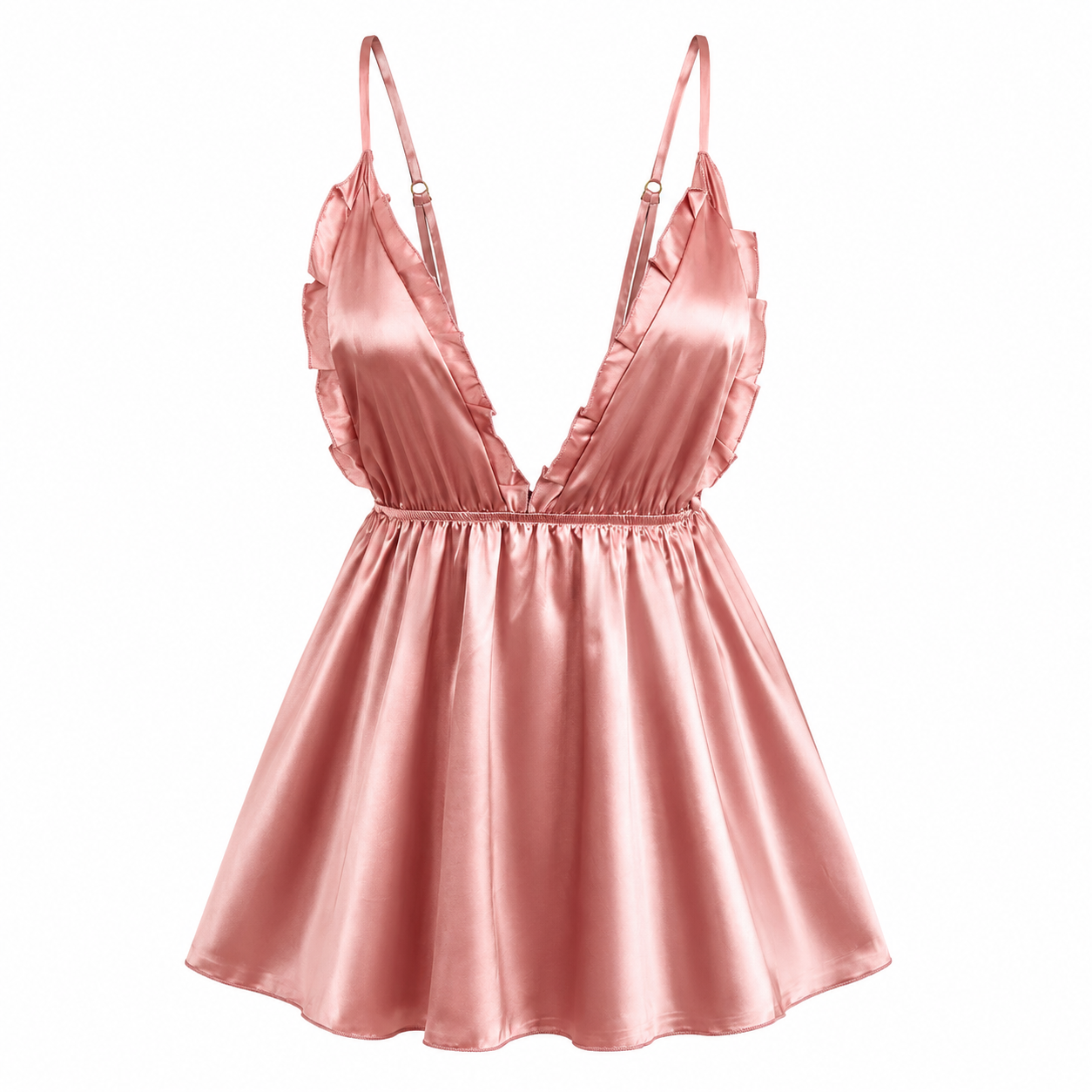 Satin Babydoll Nightgown for W - Babydoll Chemise Night recension och pris