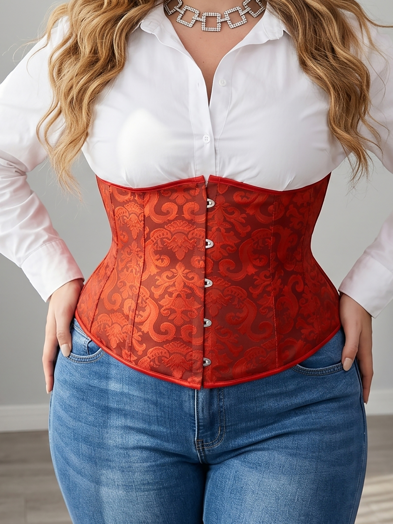 Women's Plus Size Court Lace W - Corset Waist Cinch recension och pris