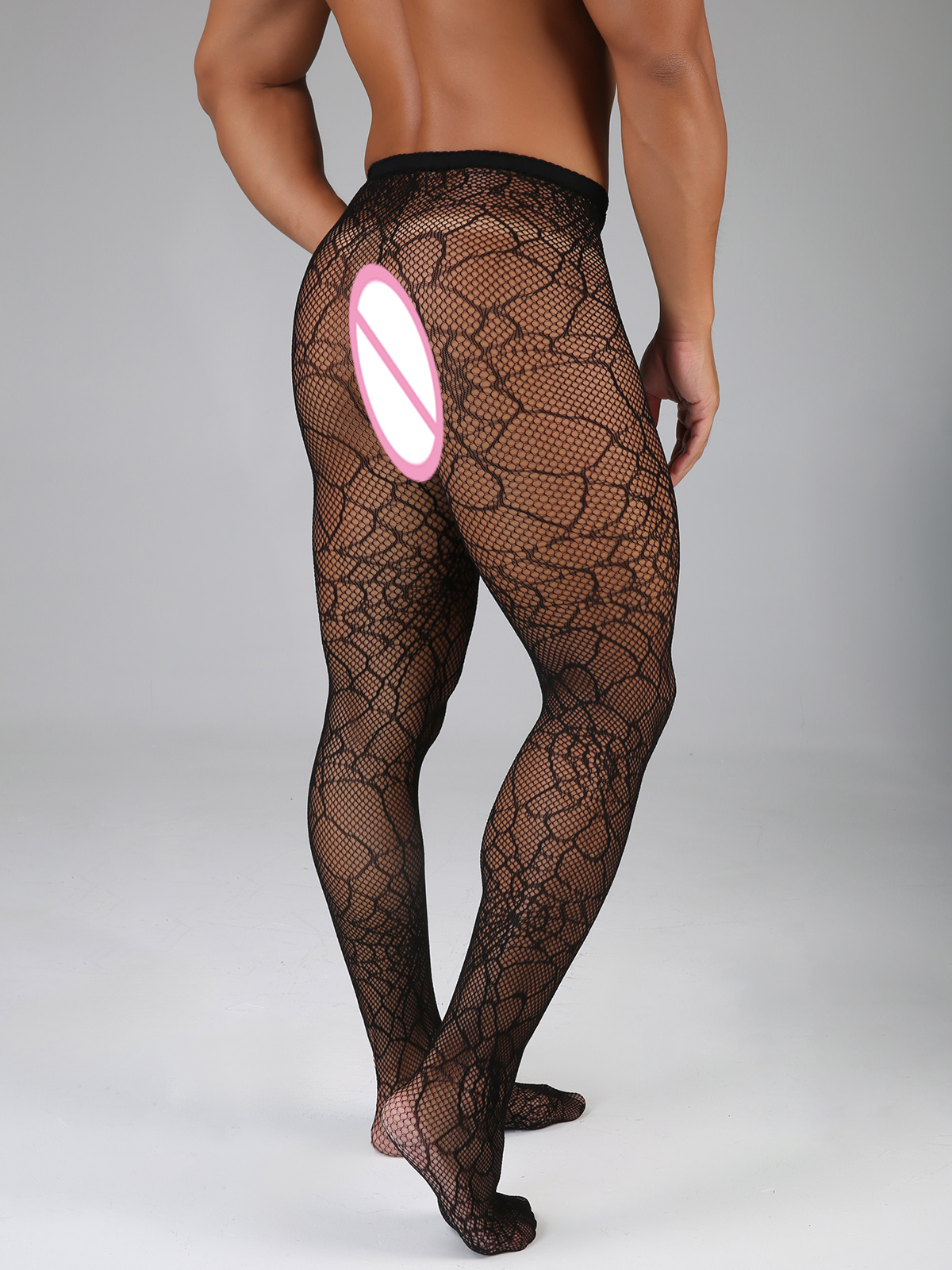 Long Fishnet Sexy Men Thigh Hi - Bodystocking Fishnet recension och pris