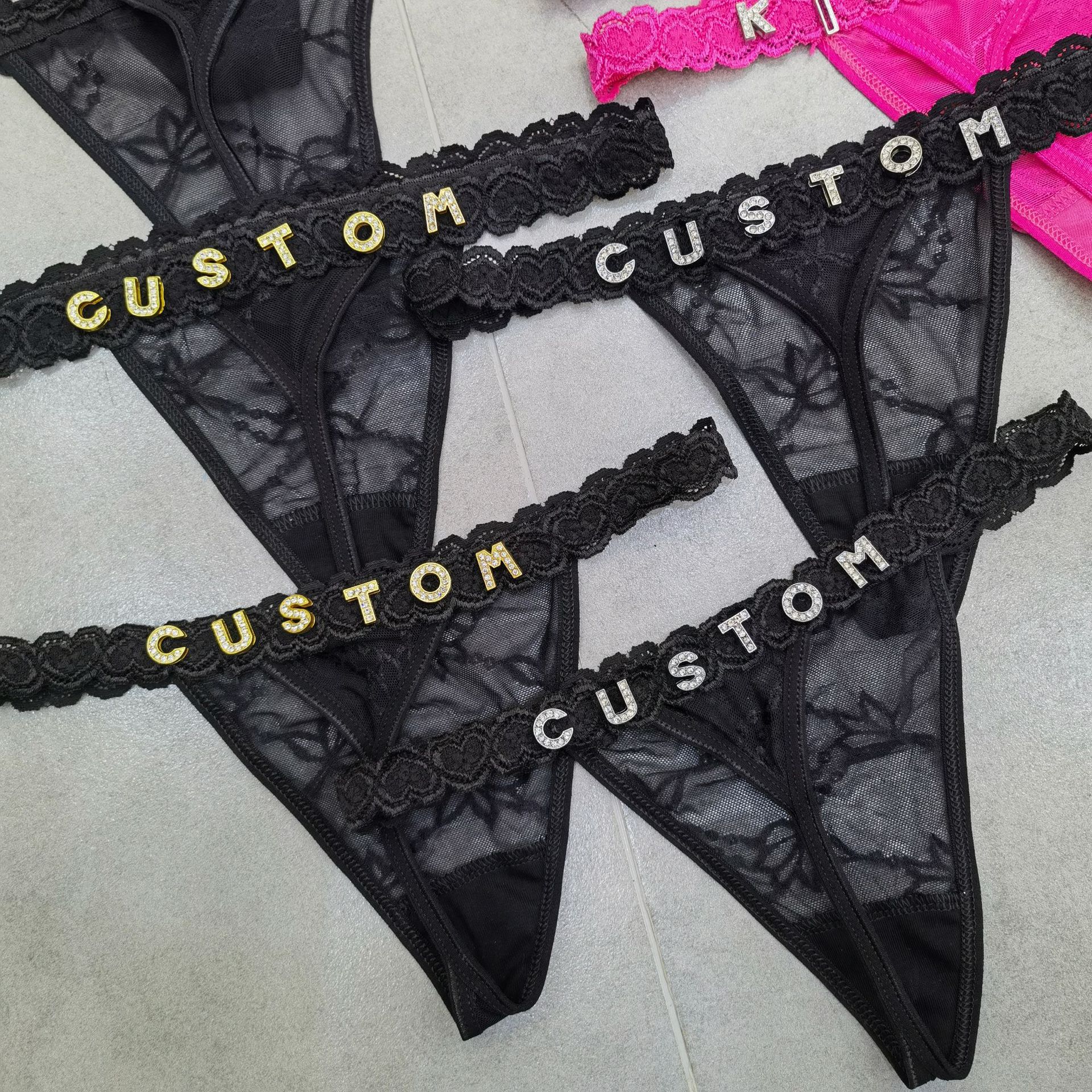 Customize Thongs Crystal Name  - Thong Bikini Women recension och pris