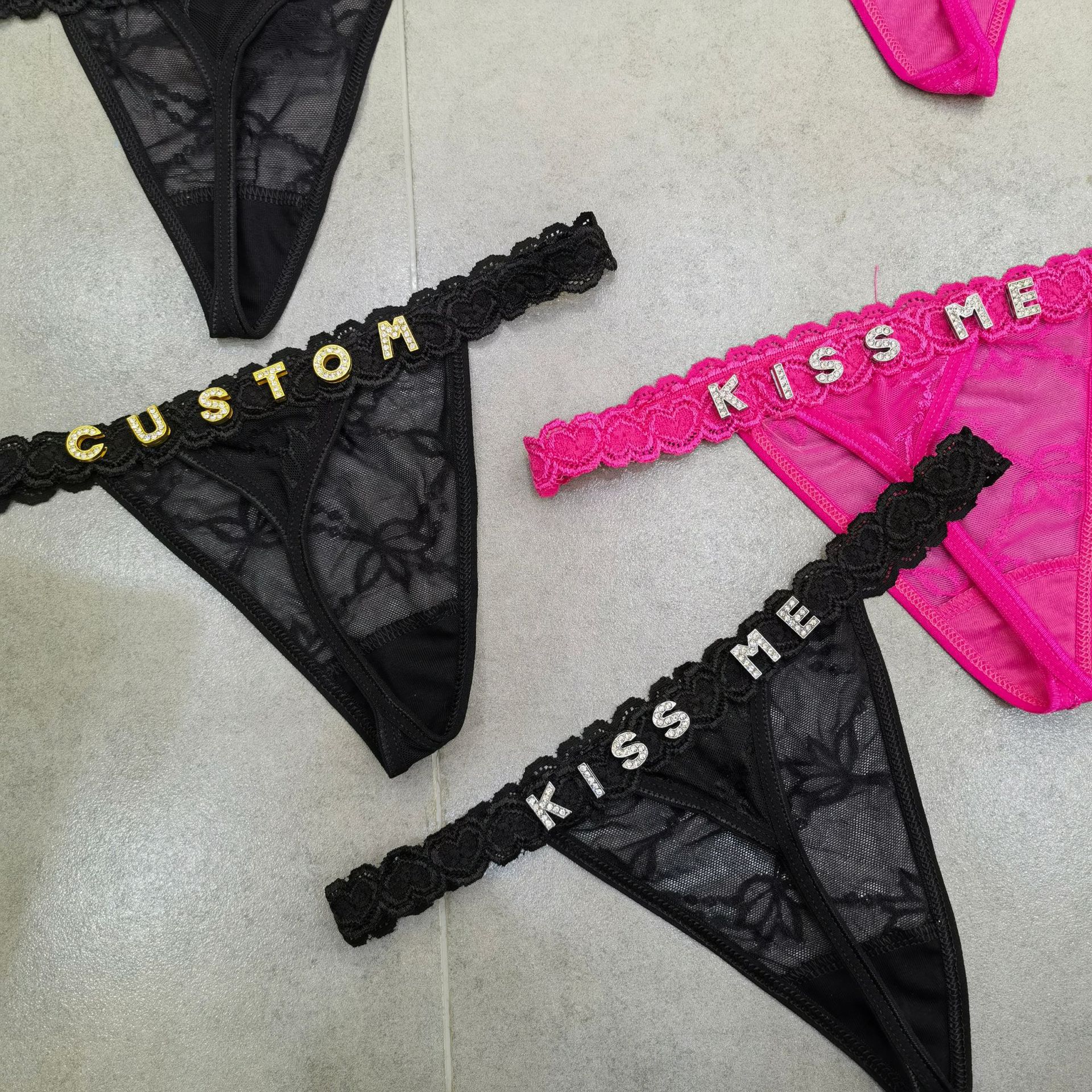 Customize Thongs Crystal Name  - Thong Bikini Women recension och pris