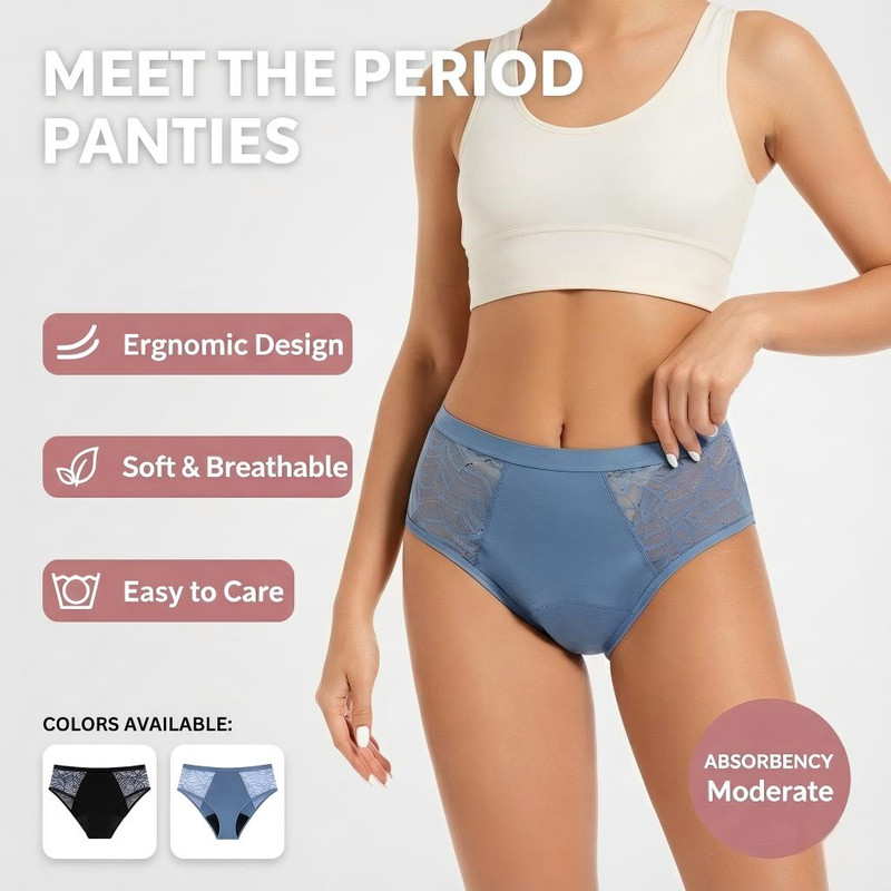 Absorbent Period Underwear Wom - Period Panty Absorbent recension och pris