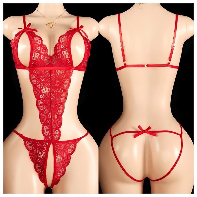 Open Bra Lingerie Set Erotic U - Bodystocking Fishnet recension och pris