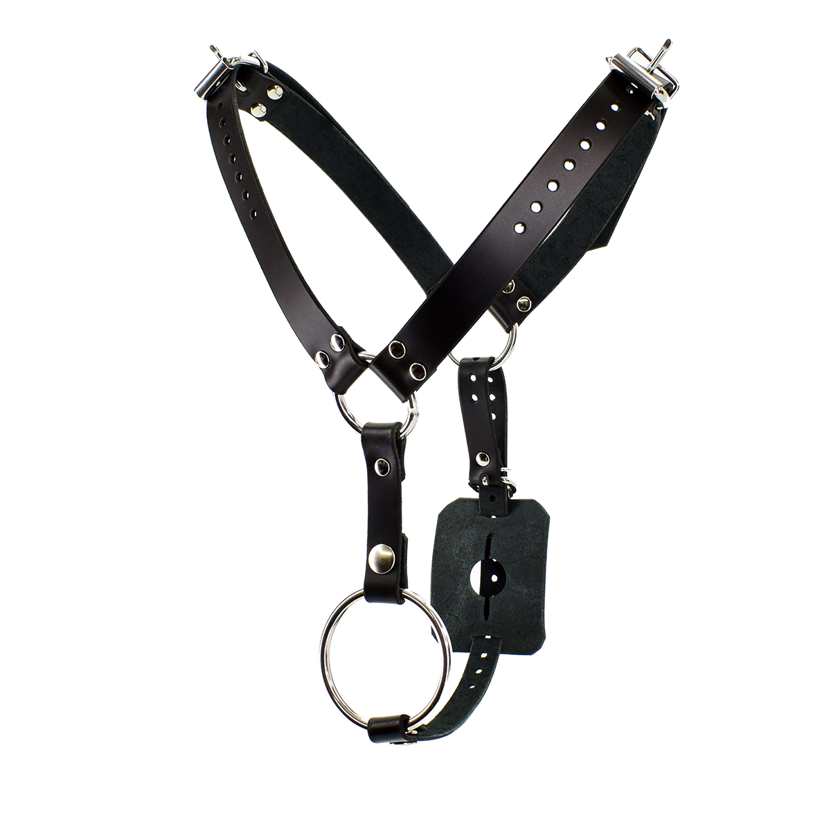 Sexy Leather Butt Plug Bondage - Garter Belt Set recension och pris