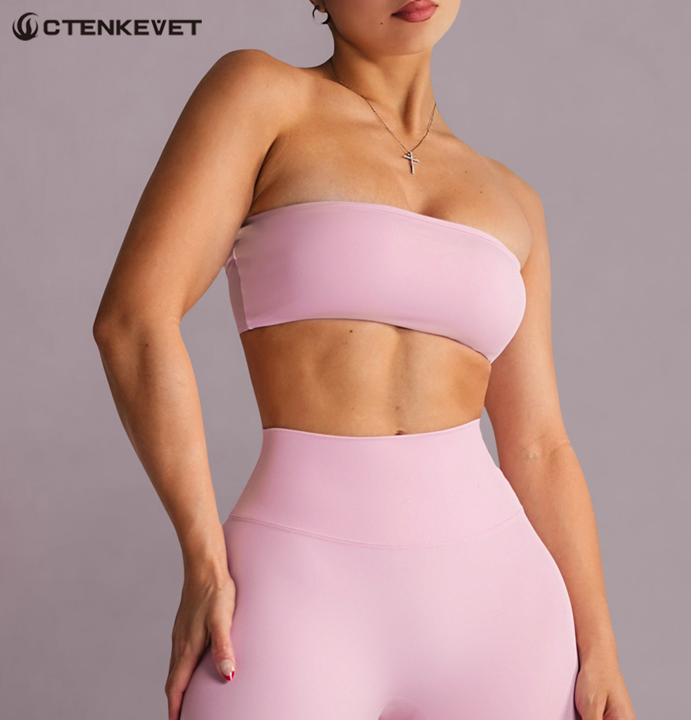 Strapless Sports Bra Gym Crop  - Sports Bra High Impact recension och pris