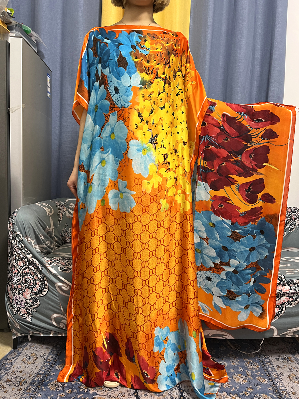 Abayas For Women Dubai Kaftan  - Robe Silk Women recension och pris