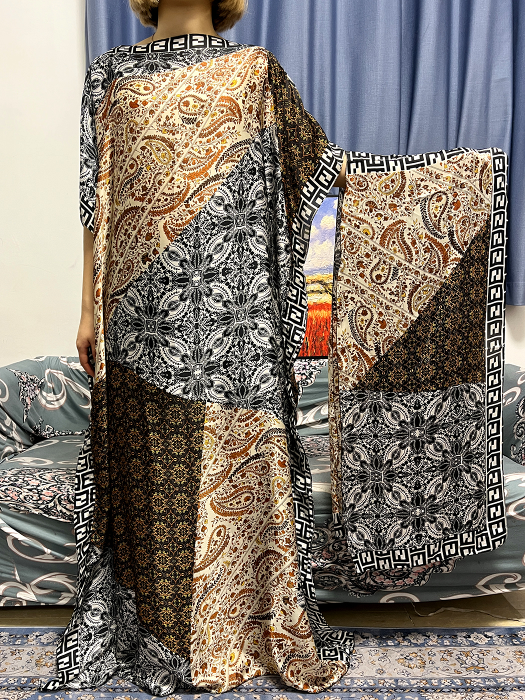 Abayas For Women Dubai Kaftan  - Robe Silk Women recension och pris