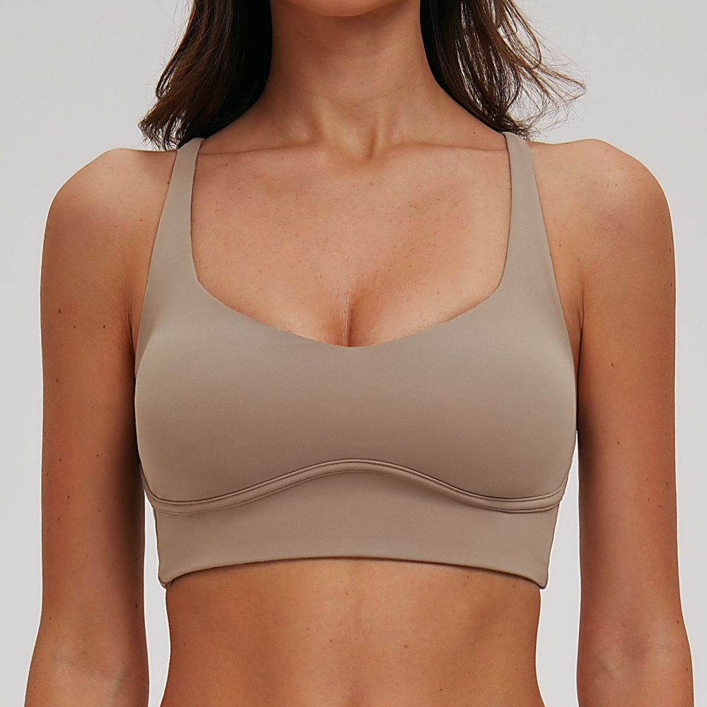 Sexy V-neck Sports Bra Yoga Un - Sports Bra High Impact recension och pris