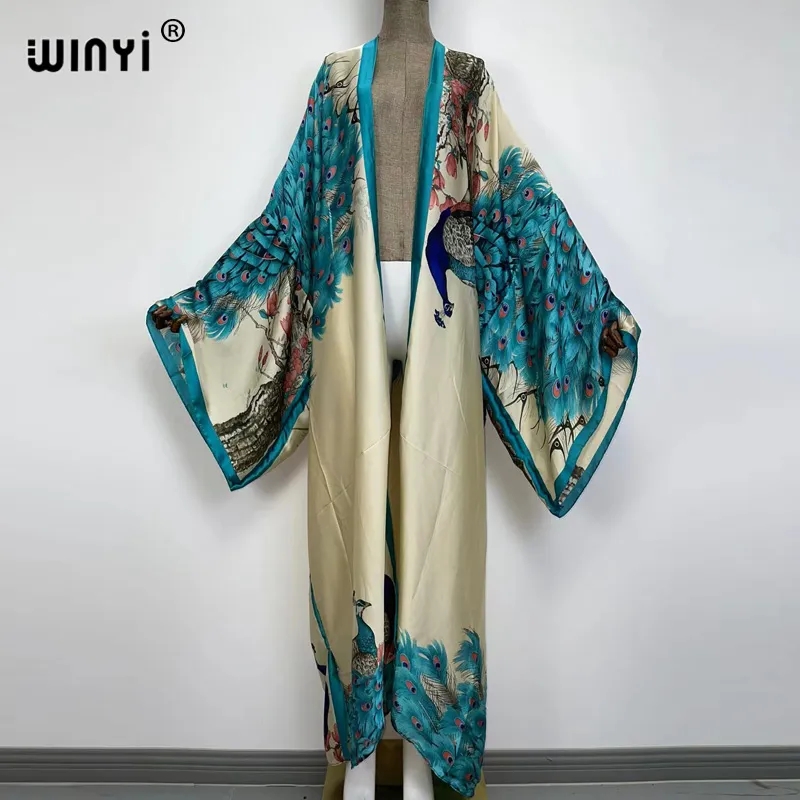 WINYI 2024 Summer Women Cardig - Robe Silk Women recension och pris