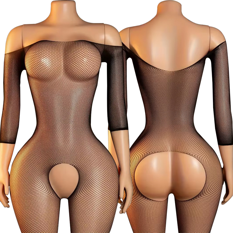 Sexy Women Black Mini Fishnet  - Bodystocking Fishnet recension och pris